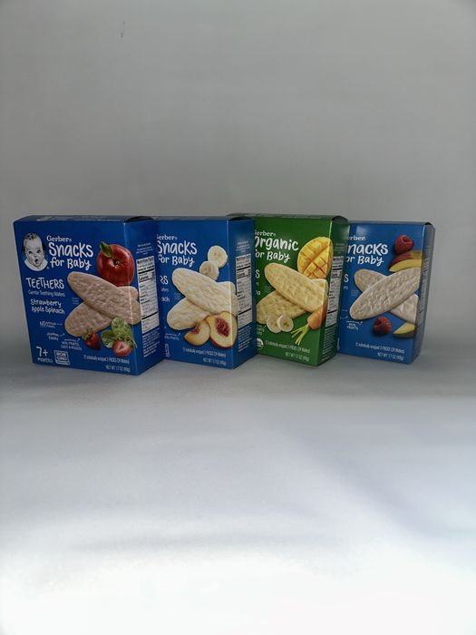 Gerber гербер США  yogurt melts Pufs бананове печиво зірочки йогуртові