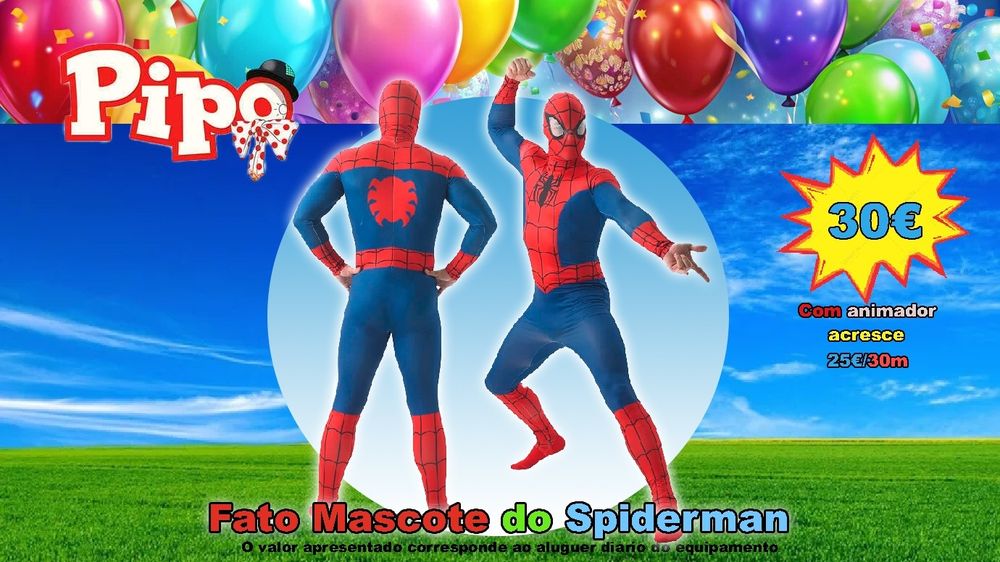 Alugo Insuflável, trampolim e mascotes low cost para animar a festa