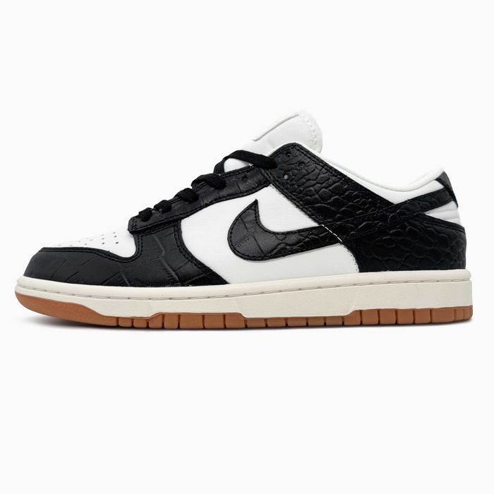 Кросівки Nike SB Dunk low Croc Black/White premium