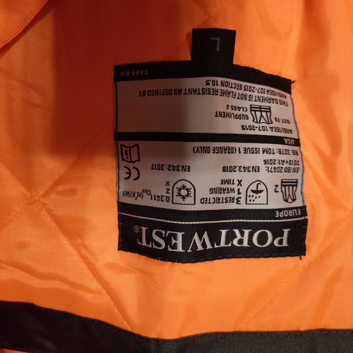 Spodnie robocze zimowe ogrodniczki odblaskowe  L