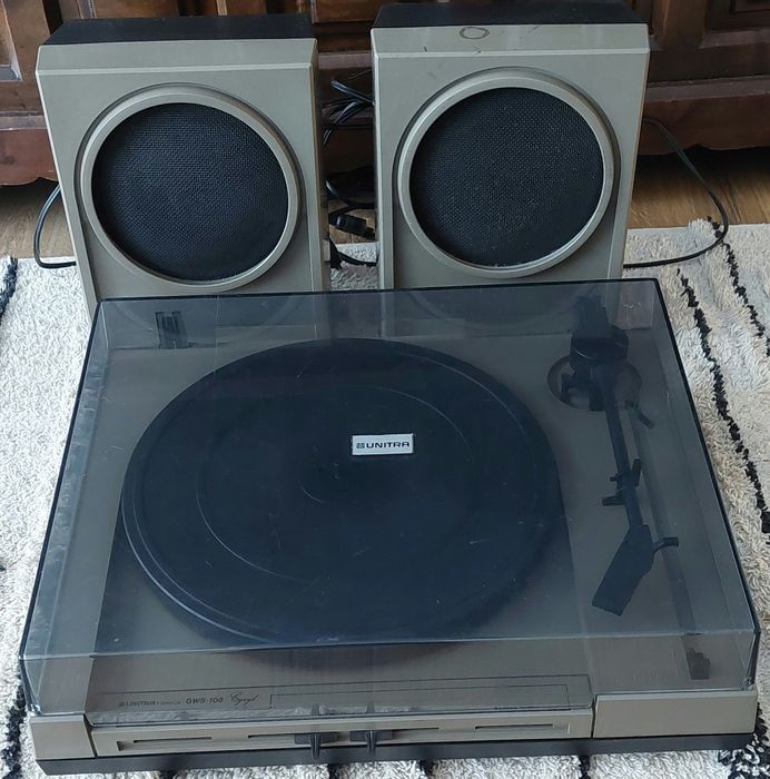 Gramofon Unitra Fonica Cyryl GWS 108 zestaw z głośnikami PRL