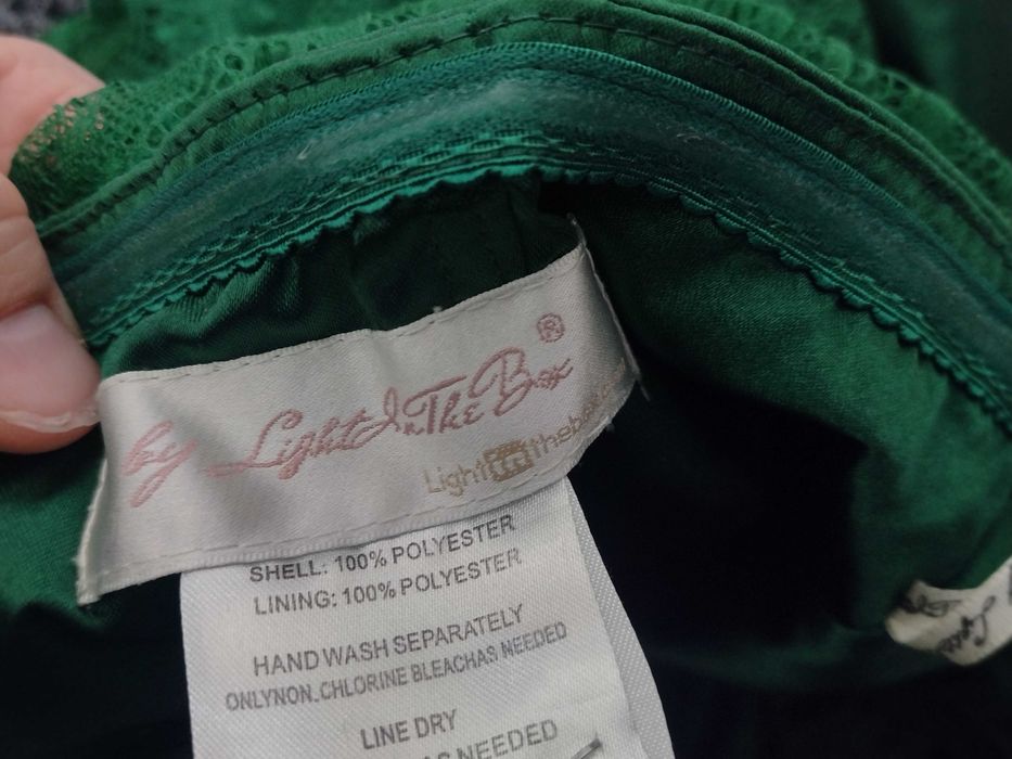 wyjątkowa zielona sukienka wesele okazje S/M