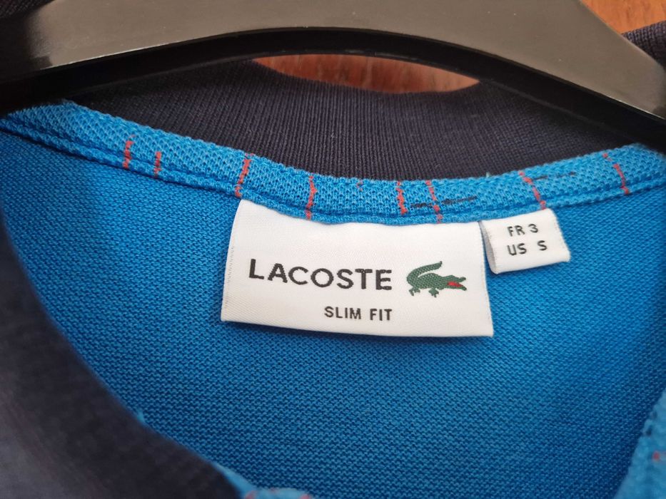 Koszulka polo niebieska Lacoste rozmiar S