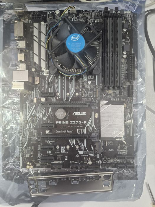 Комплект s1151:MB ASUS Z270-P + i7-6700 аналог + кулер