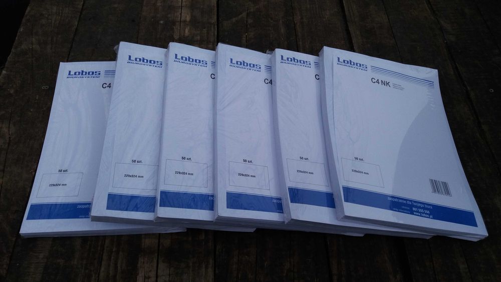 Koperty C4 NK białe 229x324mm 300 szt. (6x50szt.)