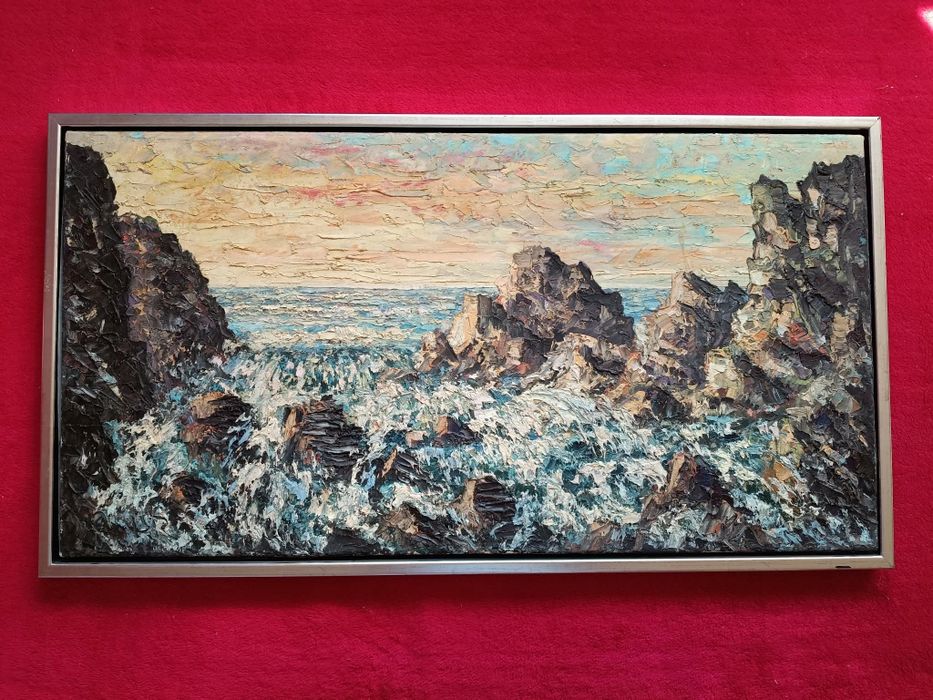 Stary obraz na płótnie Oluf Sorensen Randbøl