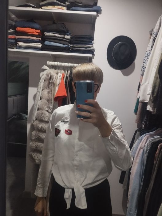 Bluzka koszula biała