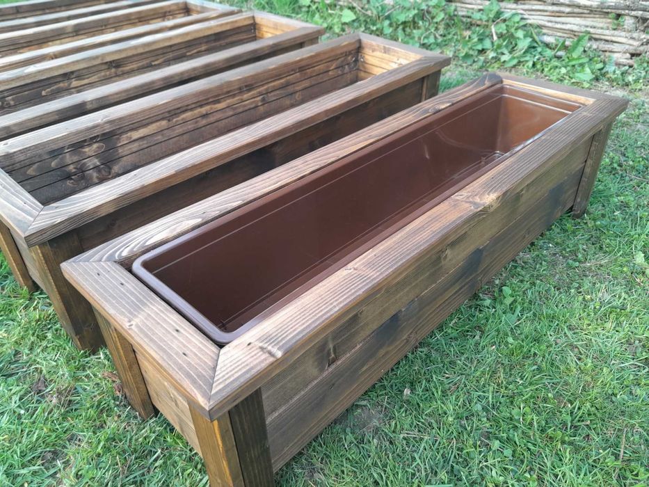 Donica drewniana na kwiaty, zioła , warzywa