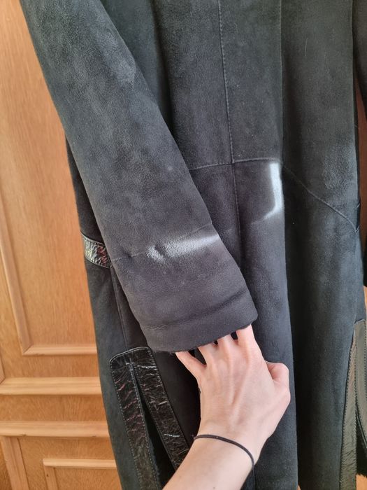 Дублянка жіноча, натуральна замша