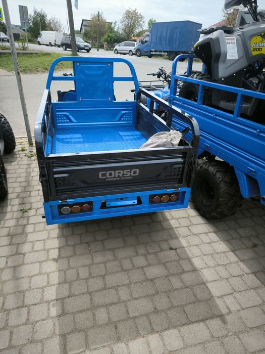 Електричний вантажний трицикл Corso «Truck Urban, двигун 1000W, акум. 72V/45Ah, колеса 375-12