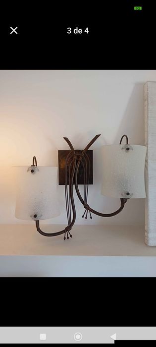 Aplique duplo rústico