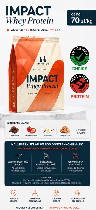 Białko nowe 1kg truskawka kfd sfd protein trec olimp smakowe