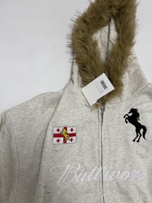 зип худи Protocol Index Project g/r fur с мехом M L Vetements balencia