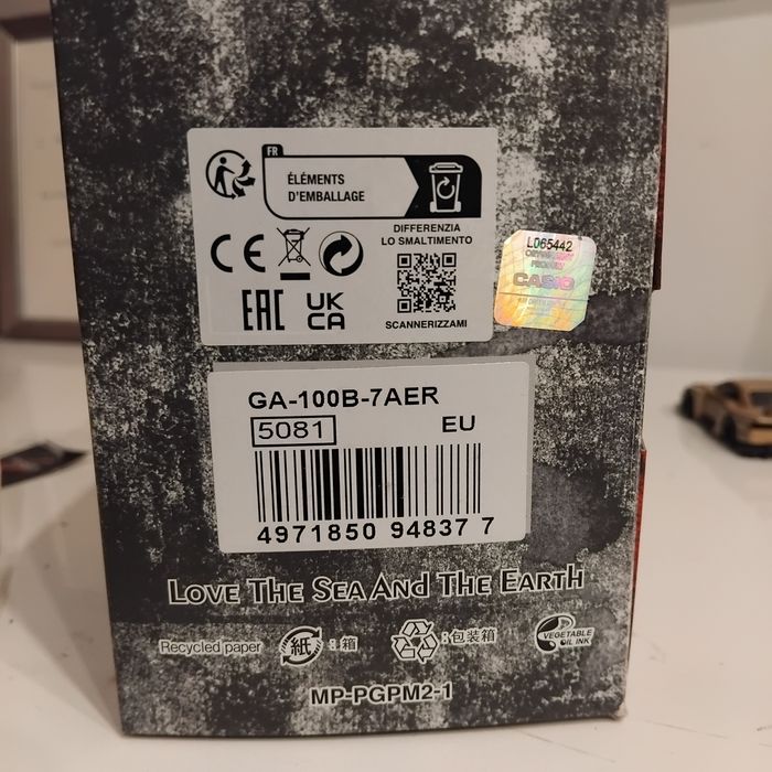 Casio G-Shock GA-100B-7AER White | FULL SET | Stan BDB