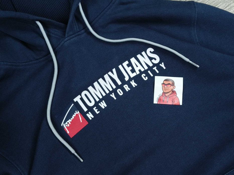 [L] TOMMY HILFIGER худі оригінальне бавовна нові коллекції синє
