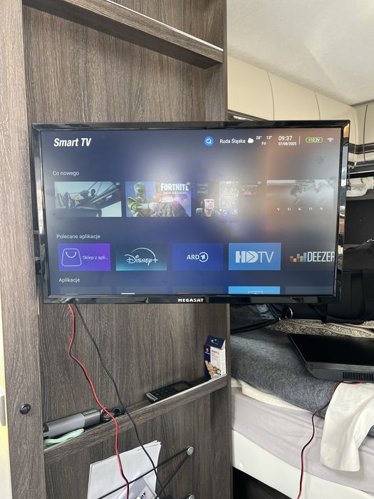 Telewizor do kampera - przyczepy megasat 24”