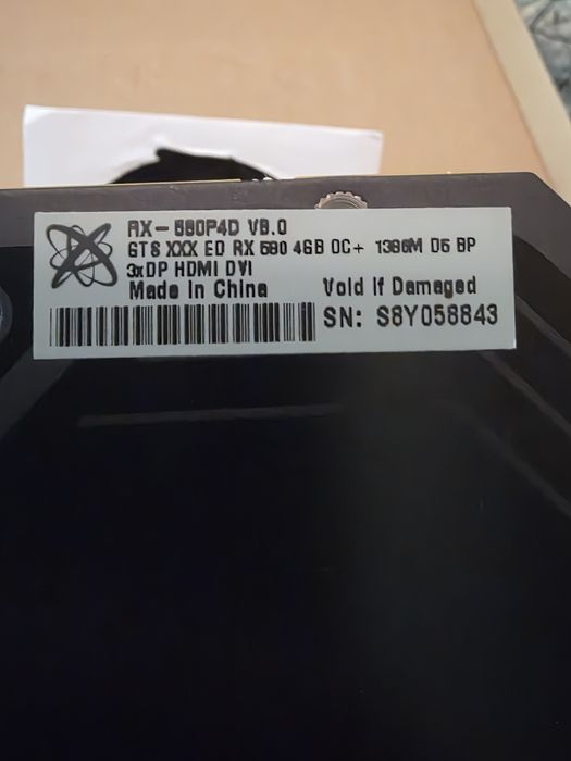 XFX RX 580 4 GB. GTS Edition OC+