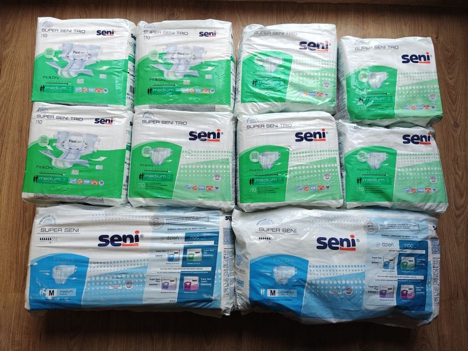 Pieluchomajtki pampersy dla dorosłych Seni Super Seni Trio Medium