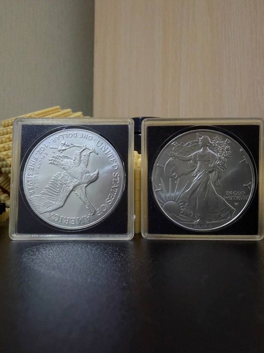 1 доллар Американский«Шагающая Свобода» серебро 999,9