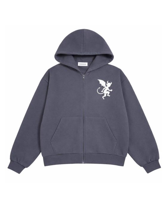 Zip hoodie Damage Kai Angel balenciaga vetements erd acne project