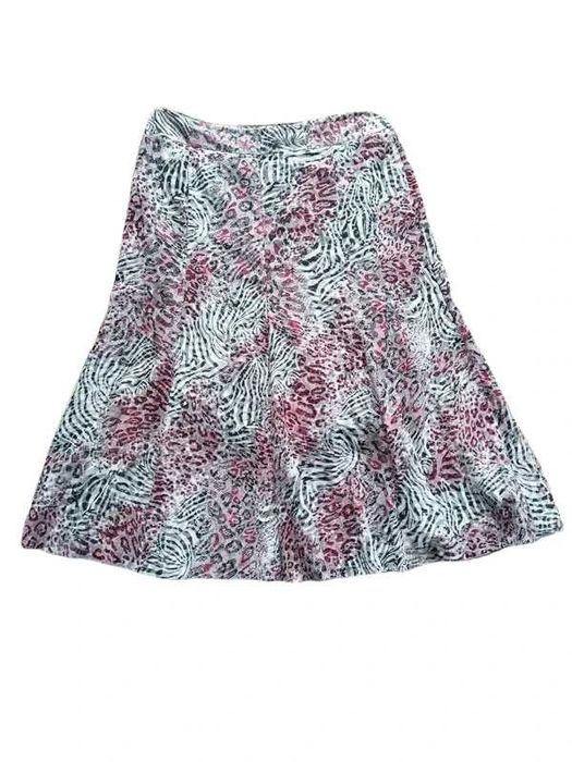 spódnica do kolan vintage wiskoza 100%