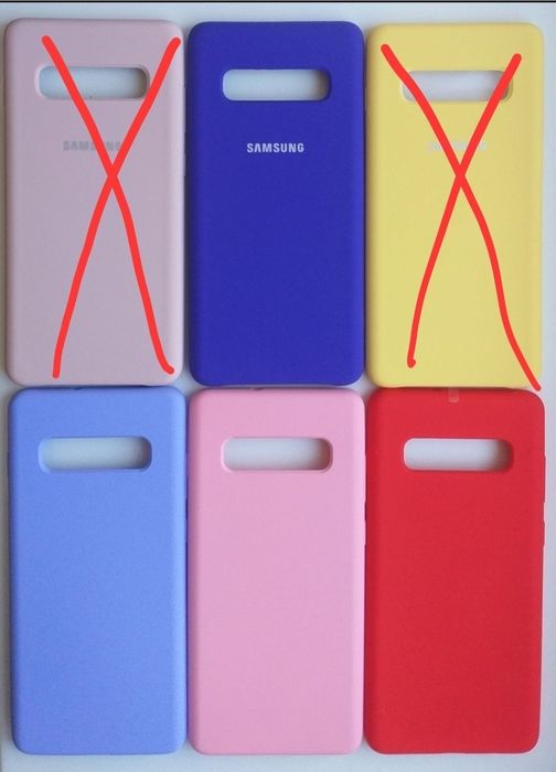 Силіконовий чохол для Samsung s10 Plus. З мікрофіброю всередині.
