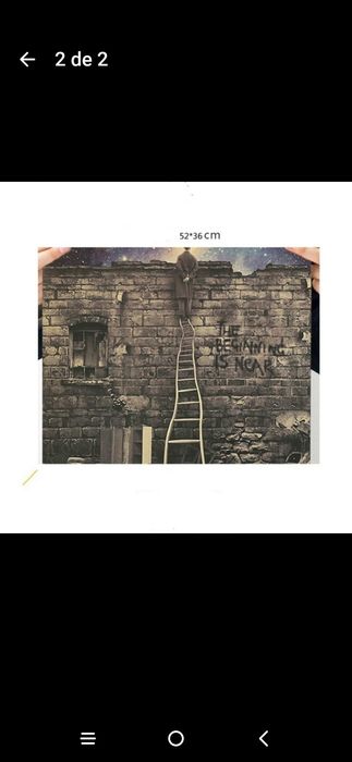 Cartaz decorativo de parede em papel Kraft - novo