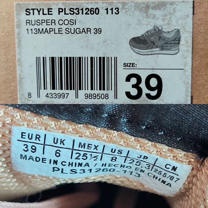 Sapatilhas de mulher PEPE JEANS PLS31260 RUSPER COSI 113 MAPLE SUGAR