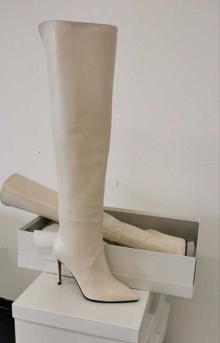 Kozaki skórzane włoskiej marki SPAZIO MODA