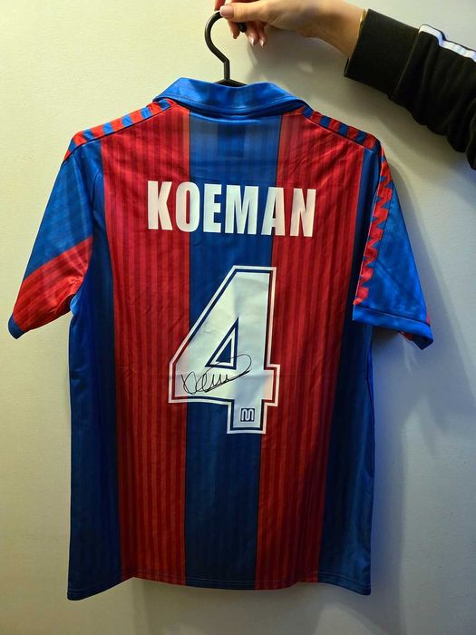 Ronald KOEMAN koszulka z oryginalnym autografem Barcelona 1989/1992