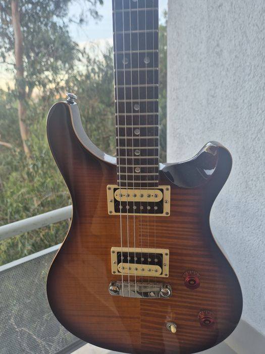 Guitarra prs se tobacco burst