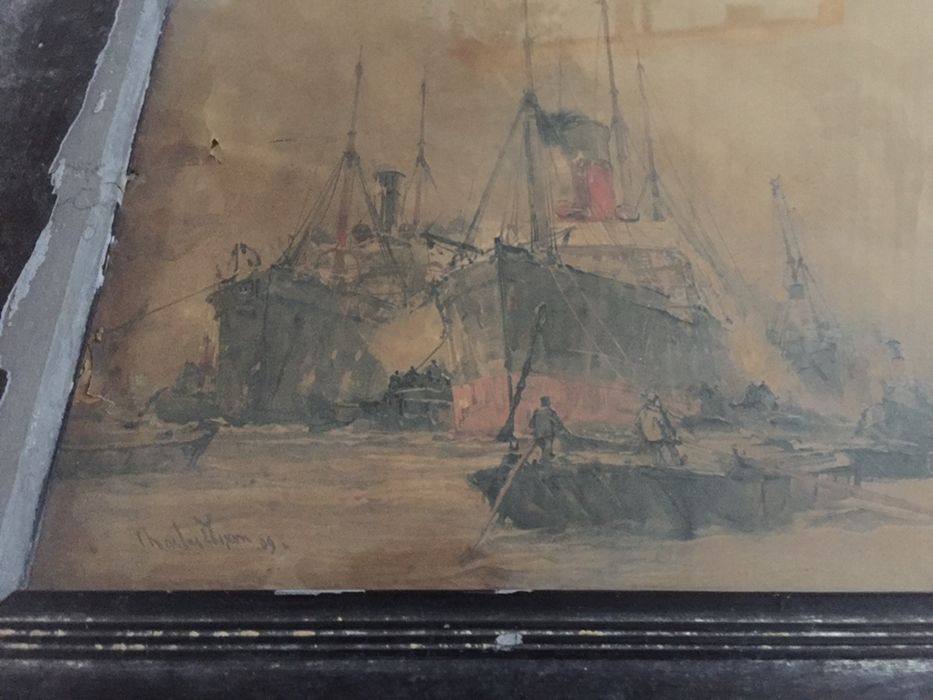 Pintura Litogravura antiga