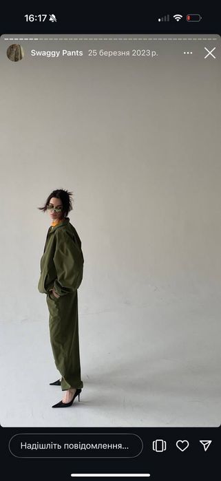 Костюм колір хакі український бренд SLYJI