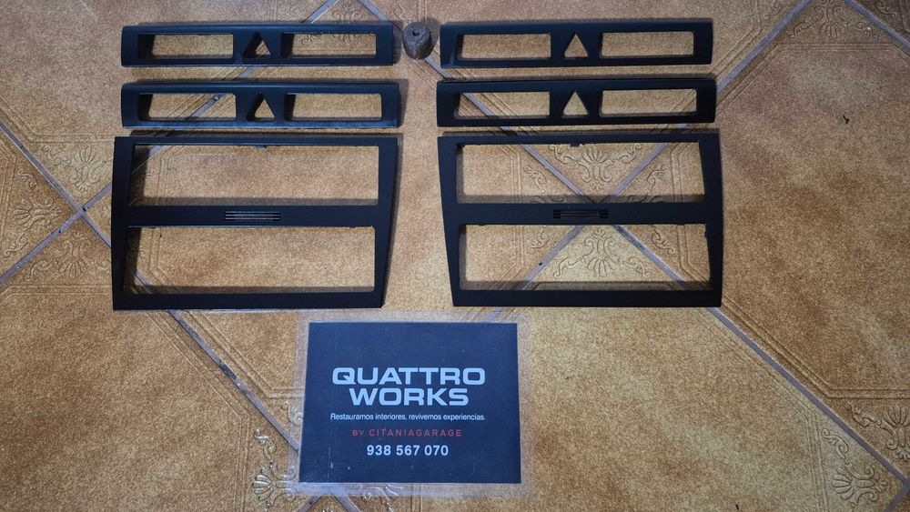 Molduras Originais Pretas Consola Audi A4 B5 8D Facelift 1999 a 2001