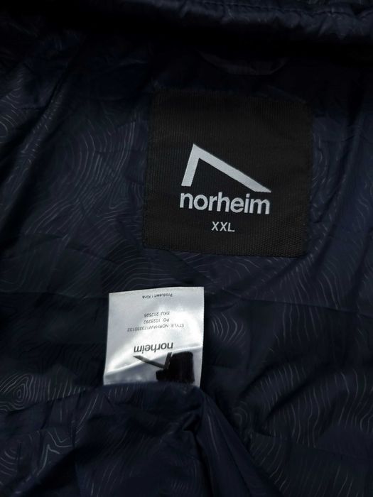 NORHEIM Down Jacket Męska Kurtka Puchowa Rozpinana Goose XXL