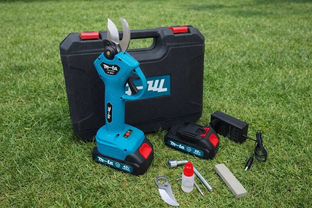 Секатор електричний Садові ножиці-секатор Електросекатор 2акб 48в