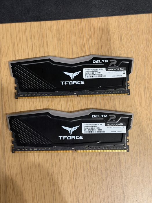 RAM DDR4 32GB (2x16GB) TeamGroup T-Force Delta RGB 3600MHz CL18