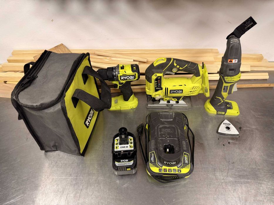 Zestaw elektronarzędzi Ryobi / 4Ah/ wiertarka/ wyrzynarka/ multitool