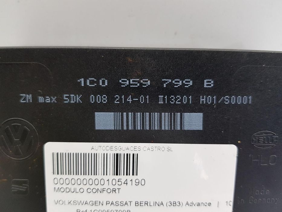 MODULO CONFORT VOLKSWAGEN PASSAT 2001