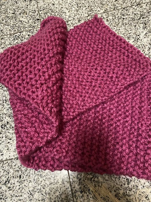 Cachecol feito á mão