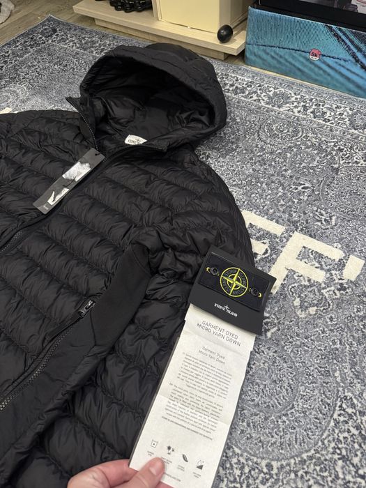 Микропуховик stone island garment dyed