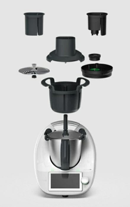 Bimby TM6 imaculada, com 2 copos, mandolina, sensor e tábua.