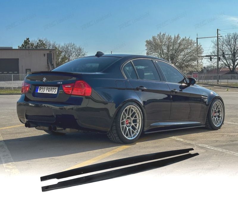 EXTENSÕES DE EMBALADEIRAS BMW E90 E91 E92 E93 LOOK M PERFORMANCE PRETO BRILHANTE