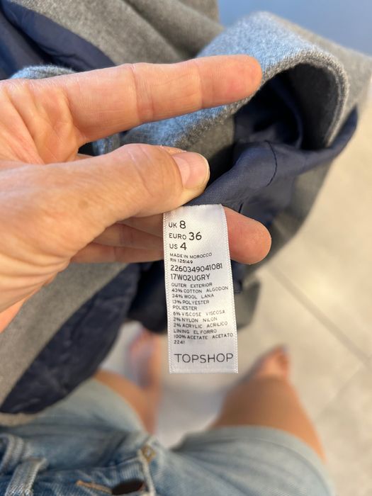 Wełniana, zdobna marynarka