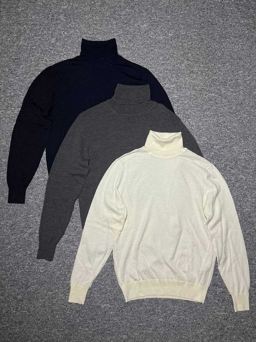 Чоловічий светр UNIQLO 100% Вовна - ЛЕГКИЙ - Розмір S - ЦІНА за 3