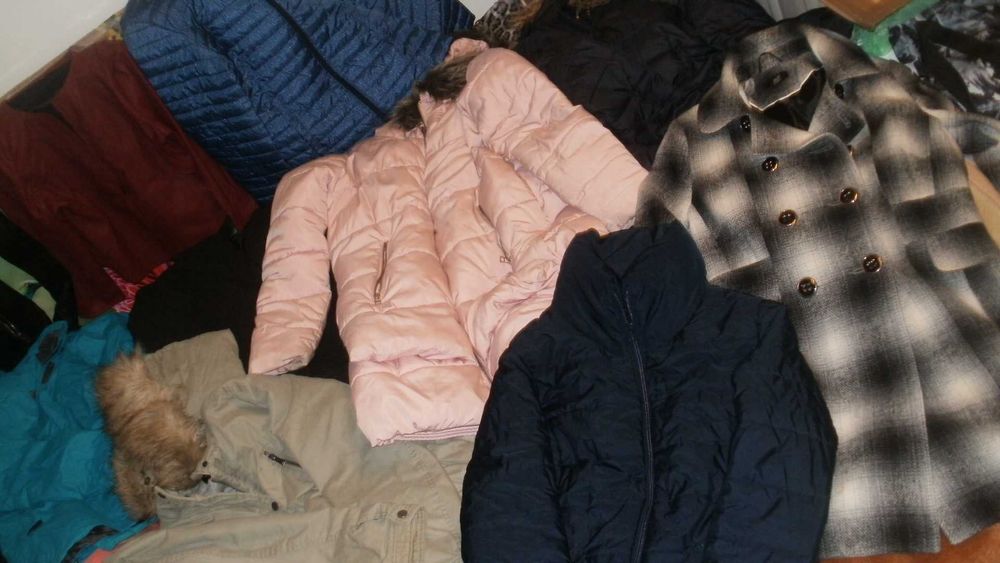 kurtki, płaszcze damskie itp. - mega zestaw - S/M/L