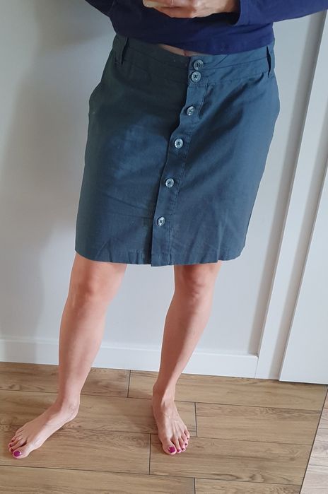 Spódnica ciemna zieleń r.40