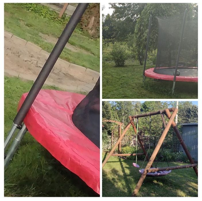 Trampolina 250 cm średnicy stan bdb w ogrodzie była tylko 4 miesiące