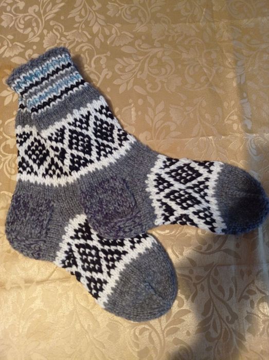 Носки шерстяные (ручная работа)