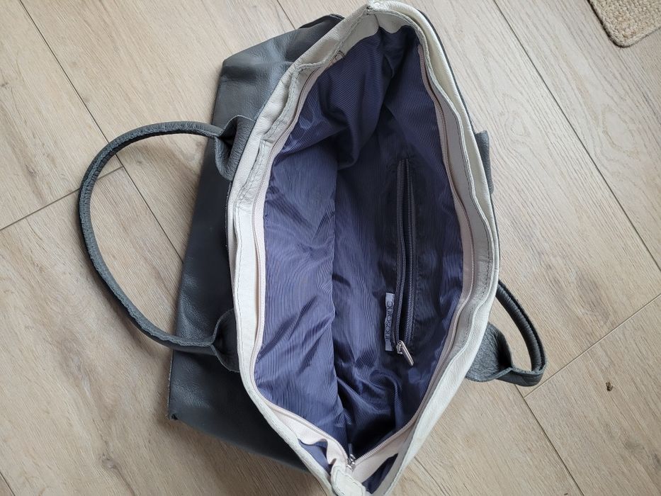 Torba na ramie Quiosque shopper szara